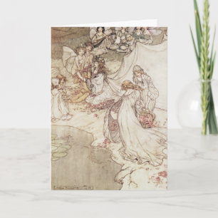 De Illustratie van Arthur Rackham   voor een Kaart
