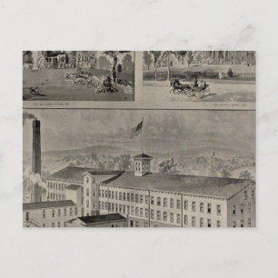 De Illustratie van Bristol Connecticut Briefkaart