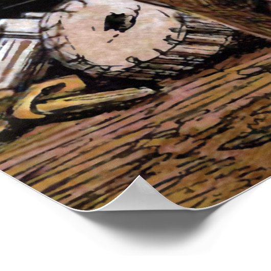 "De  illustratie van de Engineer" Poster (Hoek)