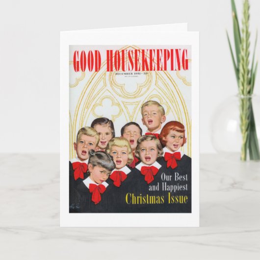 De Illustratie van de kerstkaart Feestdagen Kaart (Voorkant)