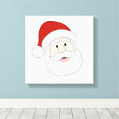 De Illustratie van de Kerstman Canvas Afdruk (Insitu (Houten vloer))