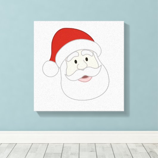 De Illustratie van de Kerstman Canvas Afdruk (Insitu (Houten vloer))