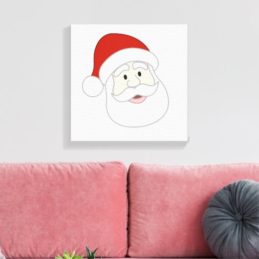 De Illustratie van de Kerstman Canvas Afdruk (Insitu (Woonkamer))