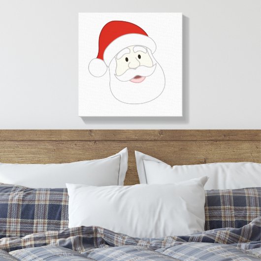 De Illustratie van de Kerstman Canvas Afdruk (Insitu (Slaapkamer))