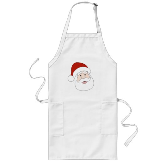 De Illustratie van de Kerstman Lang Schort (Voorkant)
