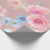 De illustratie van de waterverf van bloemen. Big S Cadeaupapier (Hoek)