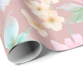 De illustratie van de waterverf van bloemen. Big S Cadeaupapier (Rol Hoek)