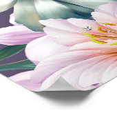 De illustratie van de waterverf van bloemen. Big S Poster (Hoek)