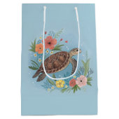 De illustratie van een zeeschildpad medium cadeauzakje (Achterkant)