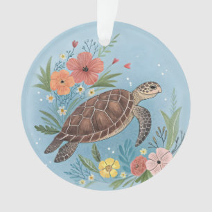De illustratie van een zeeschildpad ornament