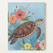 De illustratie van een zeeschildpad planner (Achterkant)