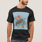 De illustratie van een zeeschildpad t-shirt (Voorkant)