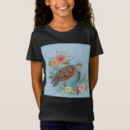 De illustratie van een zeeschildpad t-shirt