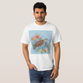 De illustratie van een zeeschildpad t-shirt (Voorkant volledig)