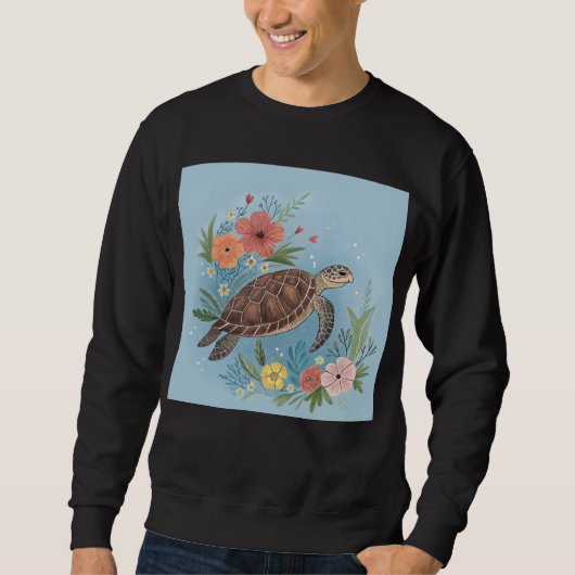 De illustratie van een zeeschildpad trui (Voorkant)