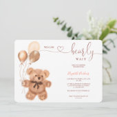 De illustratie van het beer van de klap wacht vroe kaart (Staand voorkant)