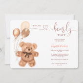 De illustratie van het beer van de klap wacht vroe kaart (Voorkant)