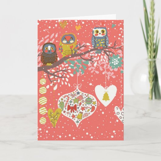 De Illustratie van het Concept van de vakantie Feestdagen Kaart (Voorkant)