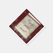 De Illustratie van het Perkament van de winter Servetten (Hoek)