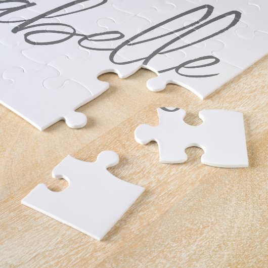 De illustratie van uw kind omzetten of in een teke legpuzzel (Zijkant)