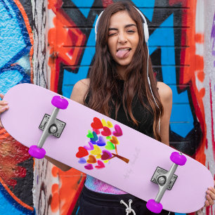 De illustratie van uw kind omzetten of naar een aa persoonlijk skateboard