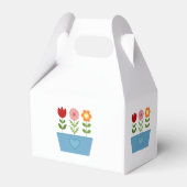 De Illustraties van de aanjager in een Blauw Canva Bedankdoosjes (Voorkant Zijde)