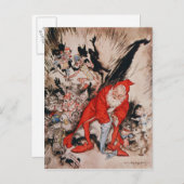 De illustraties van Kerstmis Feestdagenkaart (Voorkant / Achterkant)