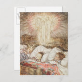 De illustraties van Kerstmis Feestdagenkaart (Voorkant / Achterkant)