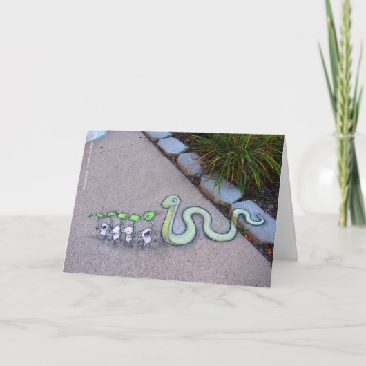 de imitatie is de meest sincerest vorm van kaart (Voorkant)