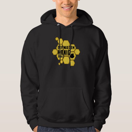De imker met de honingbijen hoodie (Voorkant)