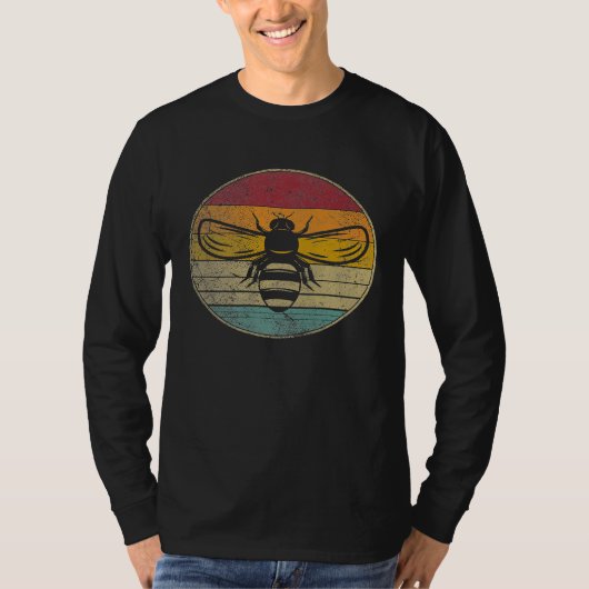 De imker redt de bijen koningin Retro Honey Whispe T-shirt (Voorkant)