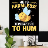 De imker wil alleen maar de poster (Thuiskantoor)