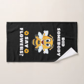 De imker zei dat er bloemen waren handdoek (Handdoek)
