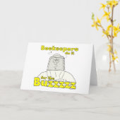 De imkers doen het voor de Buzzzzz - Kaarten (Gele Bloem)