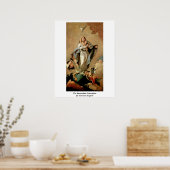 De immaculaire opvatting van Giovanni Tiepolo Poster (Keuken)