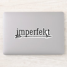 De imperifekt vinyl sticker w / pijl