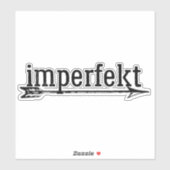 De imperifekt vinyl sticker w / pijl (Vel)