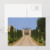 De imponerende ingang van Chateau Haut Sarpe, de Briefkaart (Voorkant / Achterkant)