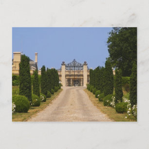 De imponerende ingang van Chateau Haut Sarpe, de Briefkaart