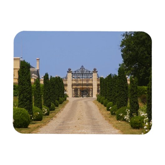 De imponerende ingang van Chateau Haut Sarpe, de Magneet (Horizontaal)