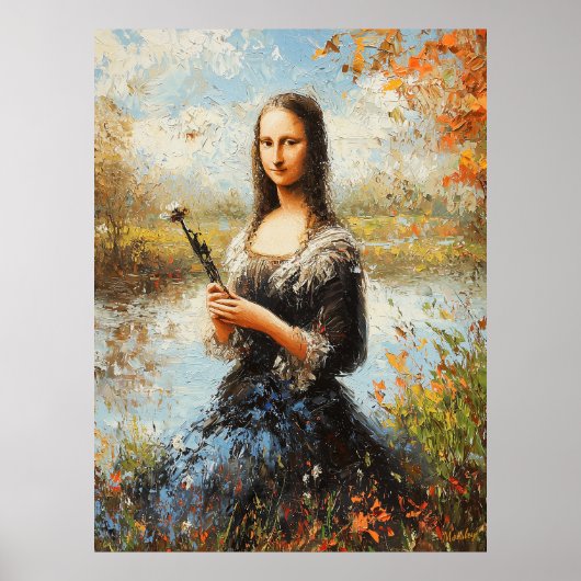 De impressionistische Mona Lisa Poster (Voorkant)