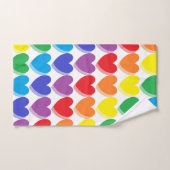 De in de schaduw gestelde Harten van de Regenboog Bad Handdoek (Handdoek)