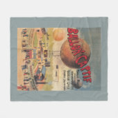 De in werking gestelde ballonverbindingen bij een  fleece deken (Voorkant (Horizontaal))