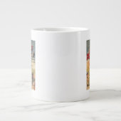 De in werking gestelde ballonverbindingen bij een  grote koffiekop (Voorkant)