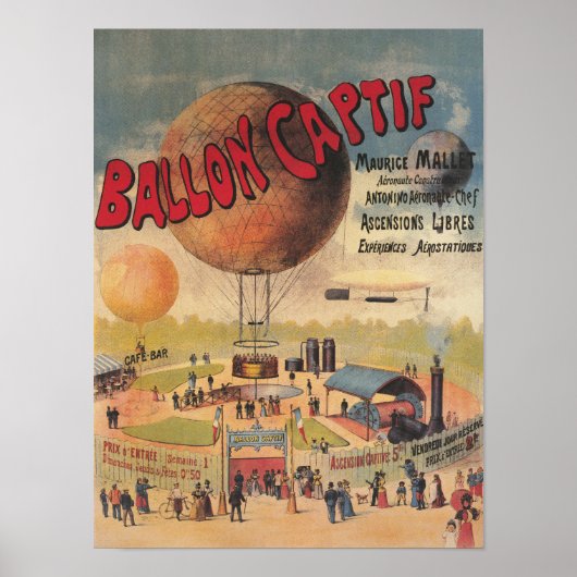 De in werking gestelde Ballonverbindingen bij een Poster (Voorkant)