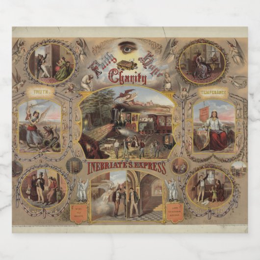 De Inbriate's Express  Americana Bier Etiket (Enkel label)