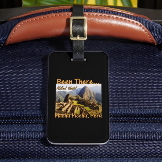 De Inca Trail - Machu Picchu Bagagelabel (Voorkant Insitu 2)