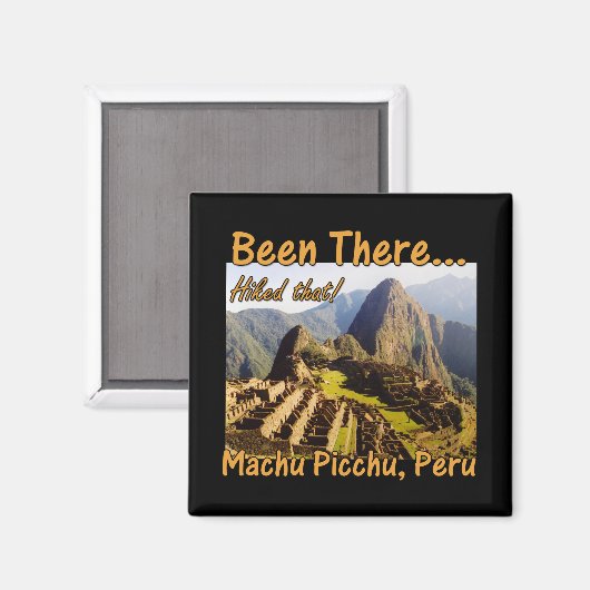 De Inca Trail - Machu Picchu Magneet (Voorkant / Achterkant)