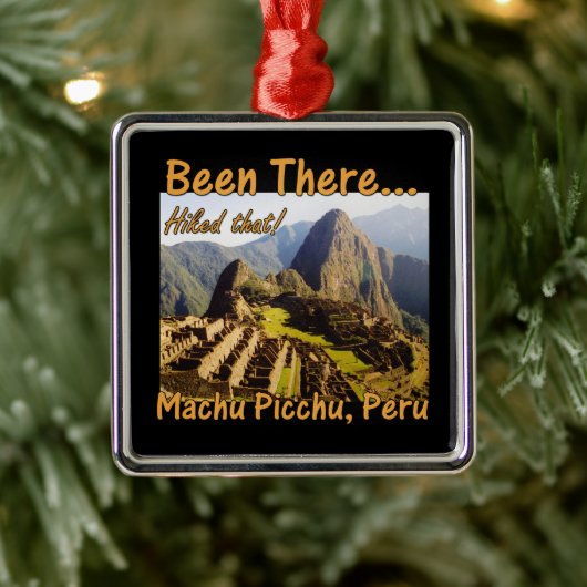 De Inca Trail - Machu Picchu Metalen Ornament (Boom)