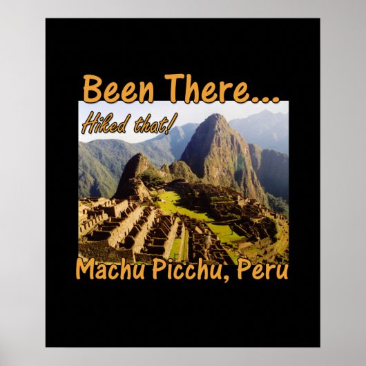 De Inca Trail - Machu Picchu Poster (Voorkant)
